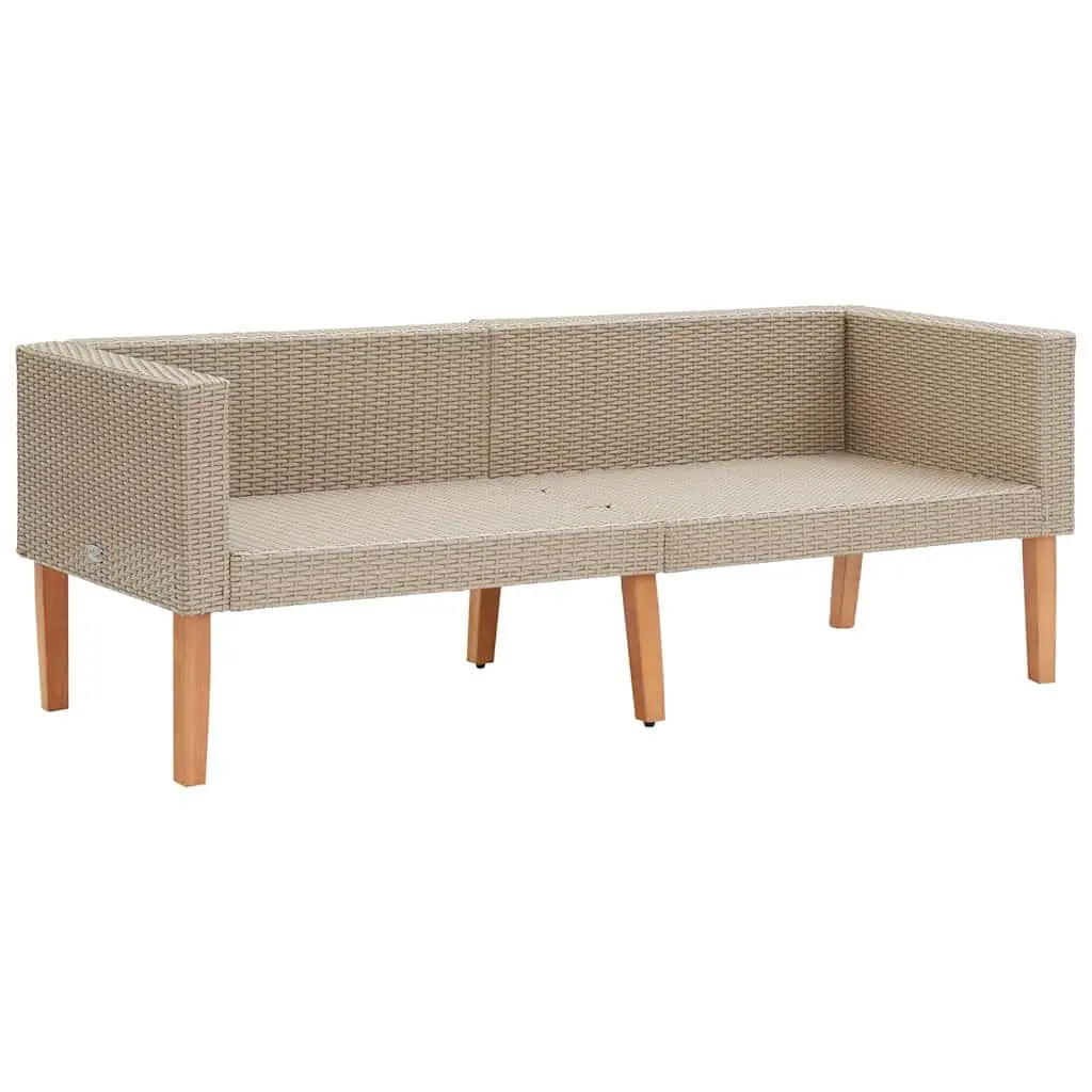 2 Piece Garden Lounge Set, Beige