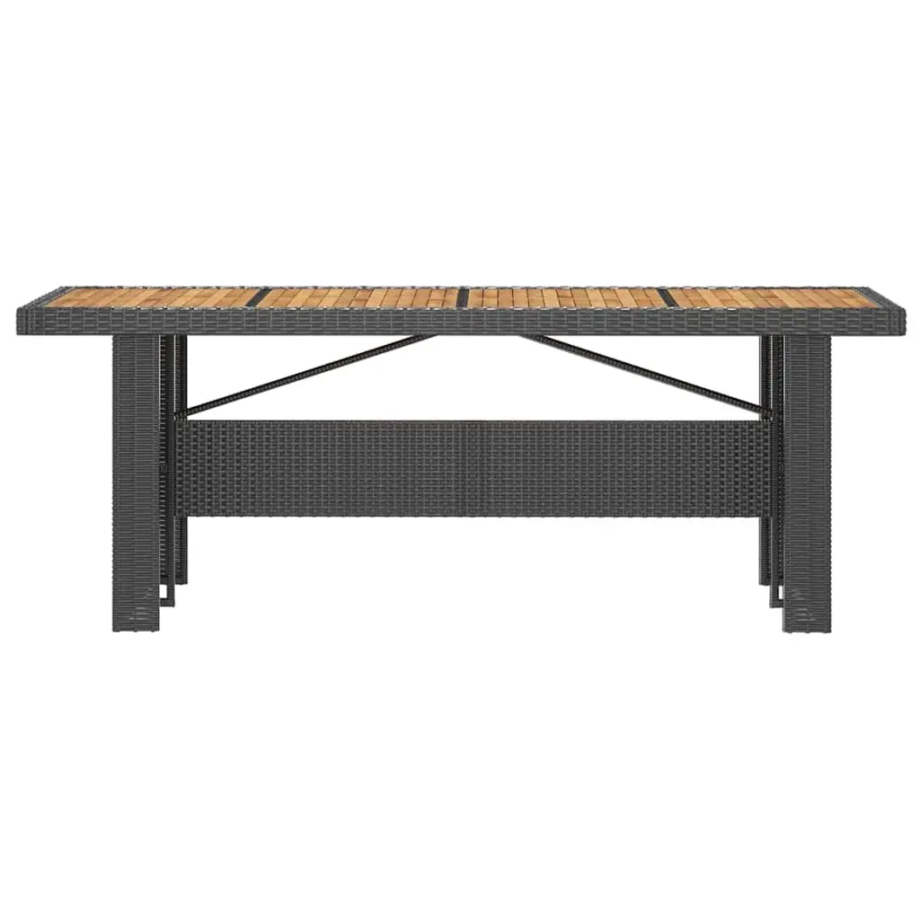 Outdoor Dining Set Garden Patio 7 Piece Black