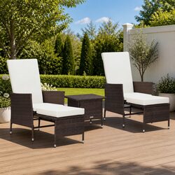 Specifications of 3 Piece Garden Lounge Set with Cushions