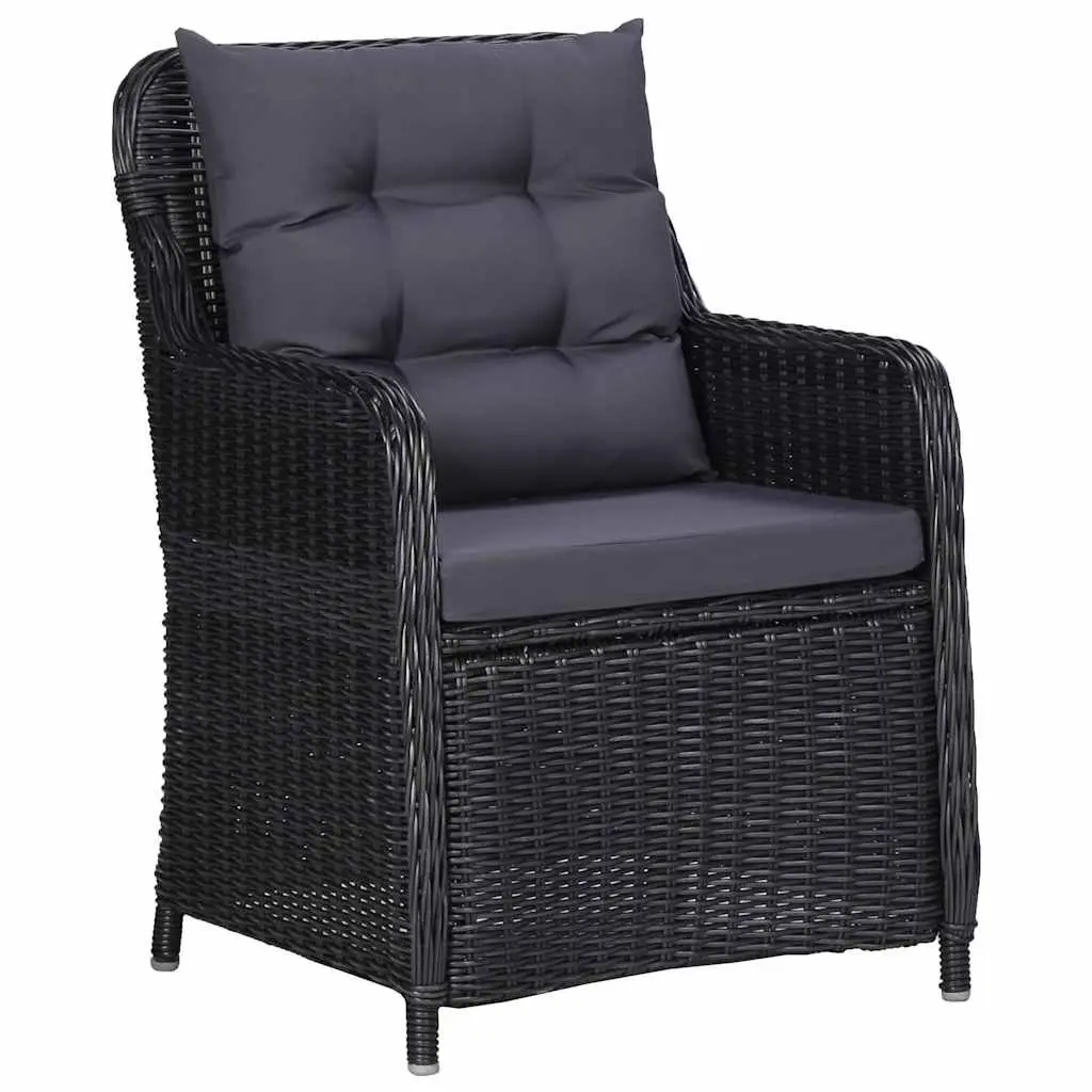 7 Piece Black Patio Dining Set