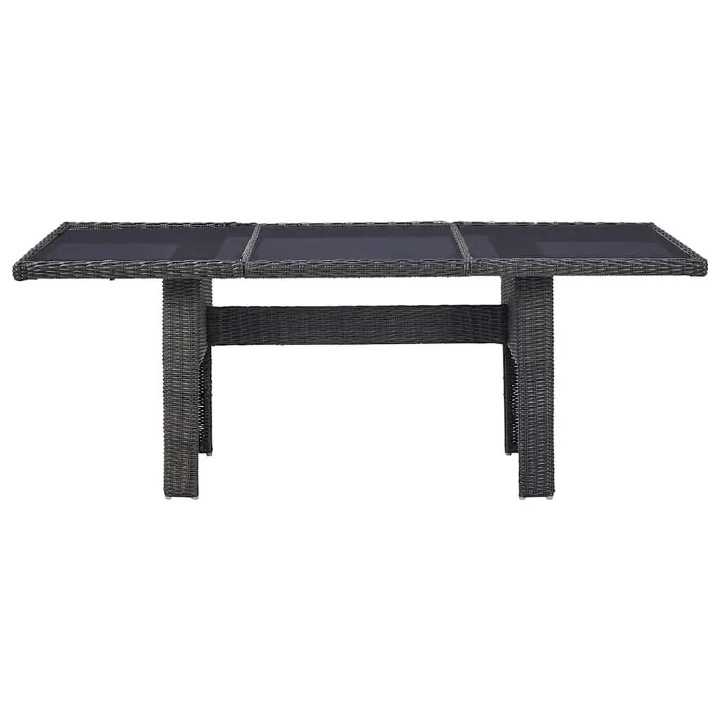 7 Piece Black Patio Dining Set