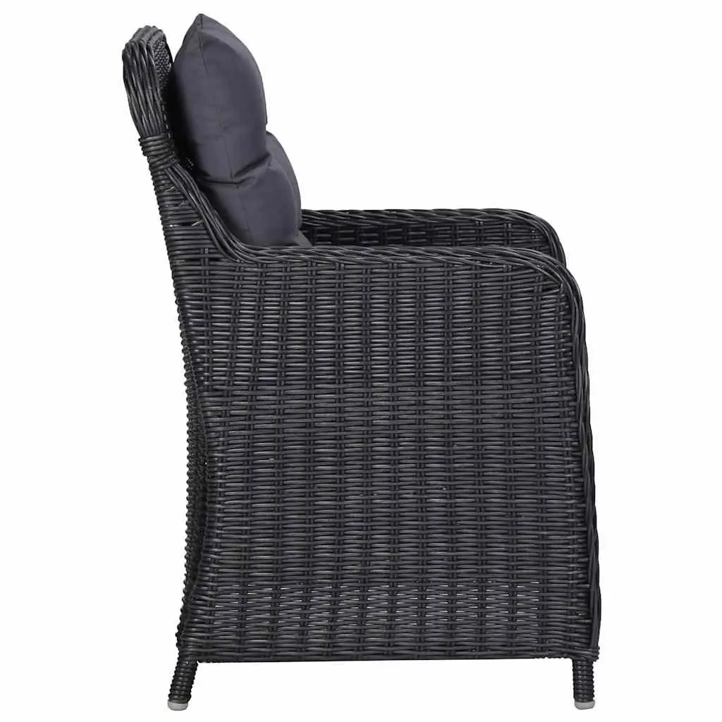 7 Piece Black Patio Dining Set