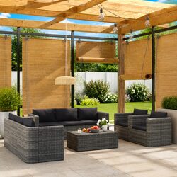 Specifications of 9-Piece Grey Garden Lounge Set