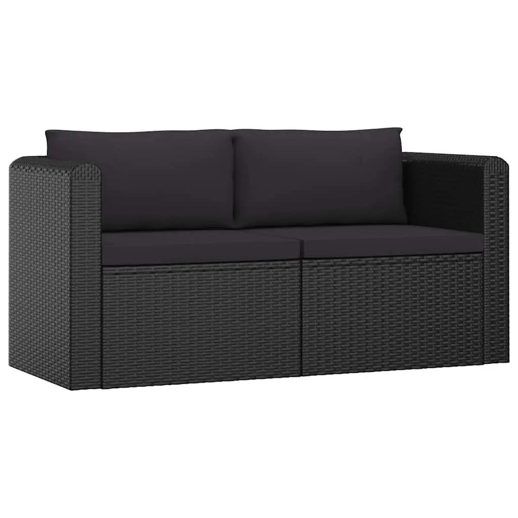 7 Piece Garden Lounge Set with Cushions Modular Outdoor Furniture PE Rattan