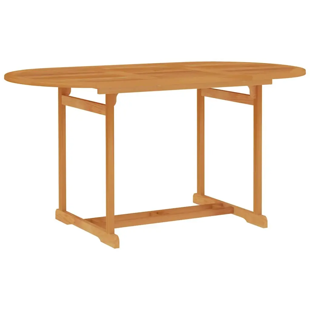7 Piece Garden Dining Set Outdoor Patio Furniture Teak Wood Brown