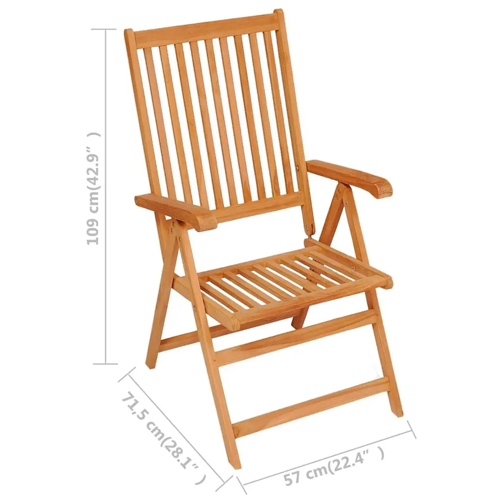 7 Piece Garden Dining Set Outdoor Furniture Patio Table Chairs Teak Wood