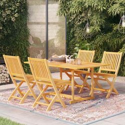 Specifications of 5-Piece Teak Wood Garden Dining Set