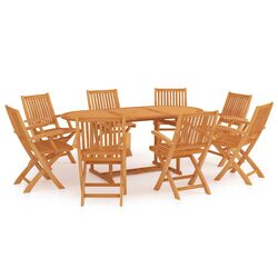 9 Piece Teak Outdoor Dining Set for Your Patio