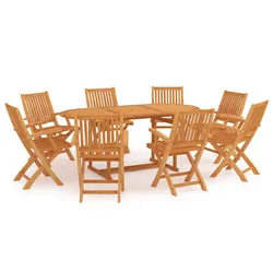 9 Piece Teak Outdoor Dining Set for Your Patio