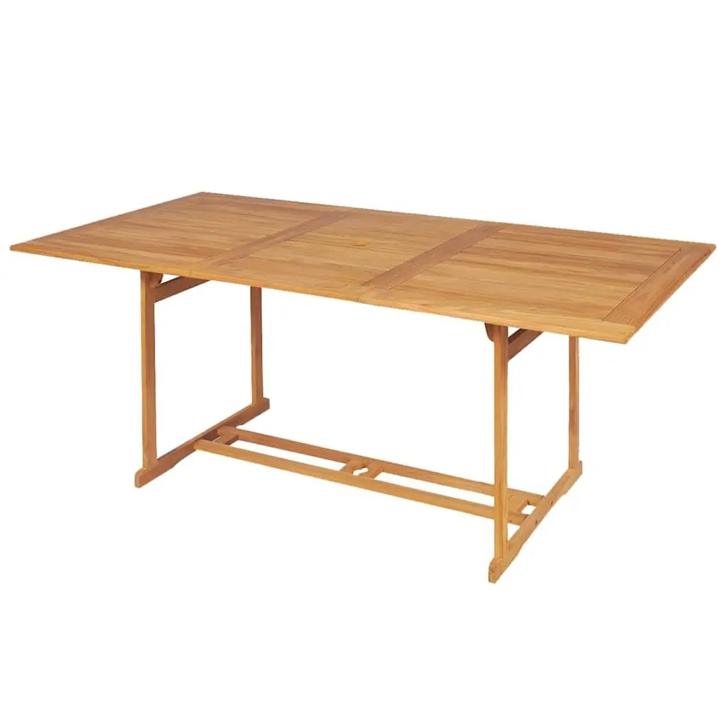 7 Piece Garden Dining Set Teak Wood Outdoor Patio Furniture