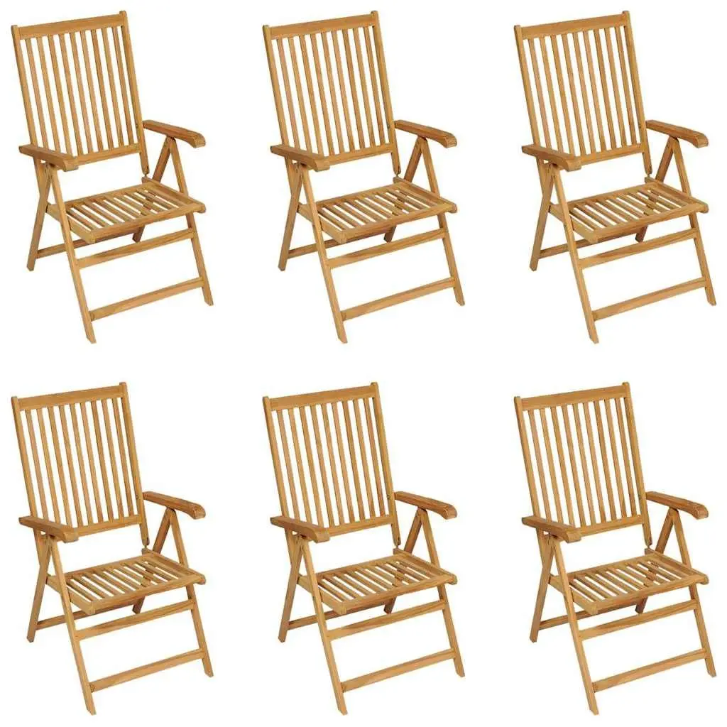 7 Piece Garden Dining Set Teak Wood Outdoor Patio Furniture
