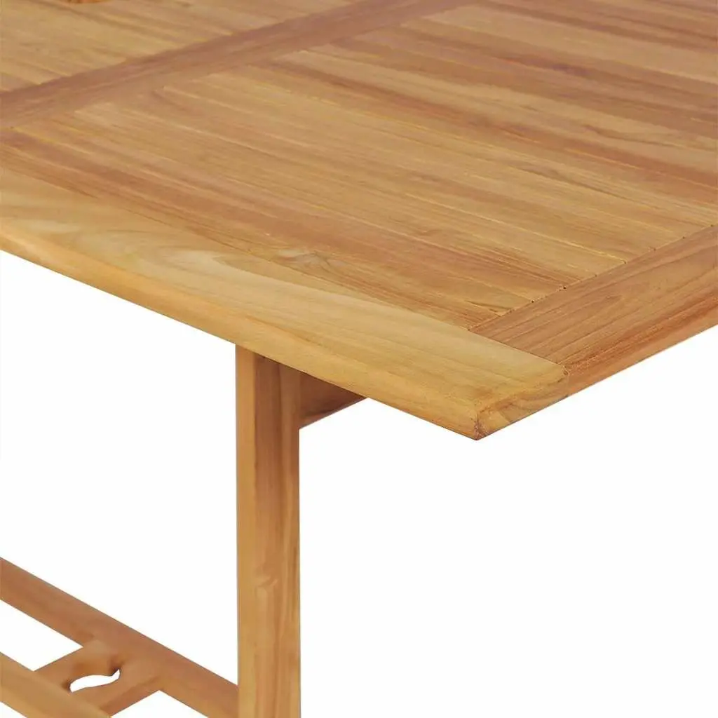 7 Piece Garden Dining Set Teak Wood Outdoor Patio Furniture