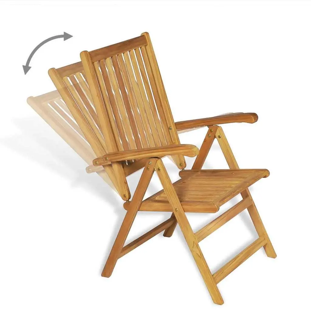 7 Piece Garden Dining Set Teak Wood Outdoor Patio Furniture