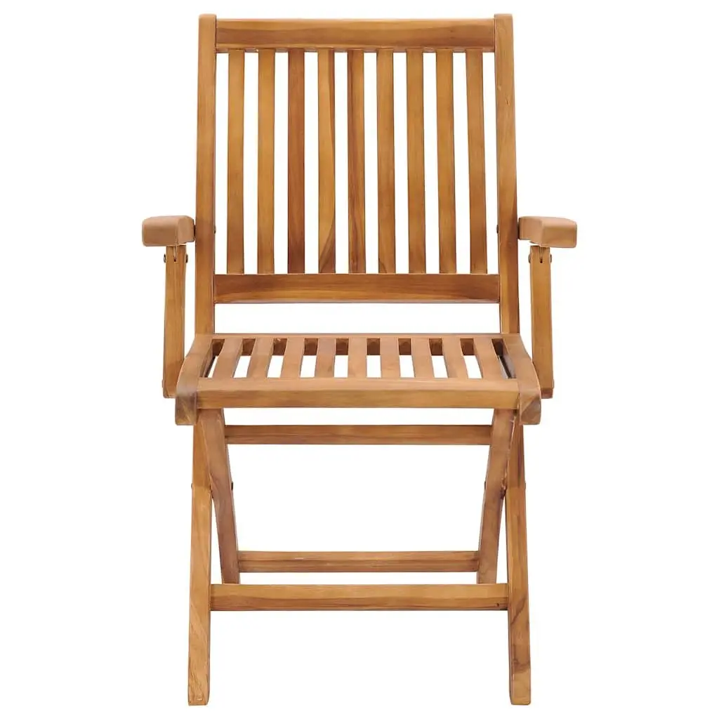 9 Piece Garden Dining Set Teak Wood Table and Chairs Outdoor Furniture Brown