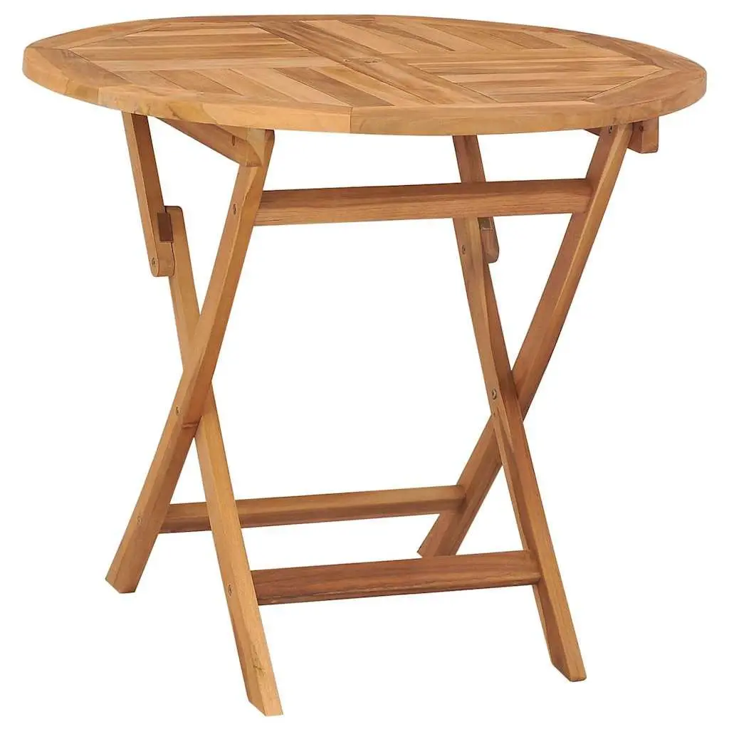 5 Piece Garden Dining Set Outdoor Table Chairs Teak Wood Furniture Patio Seating
