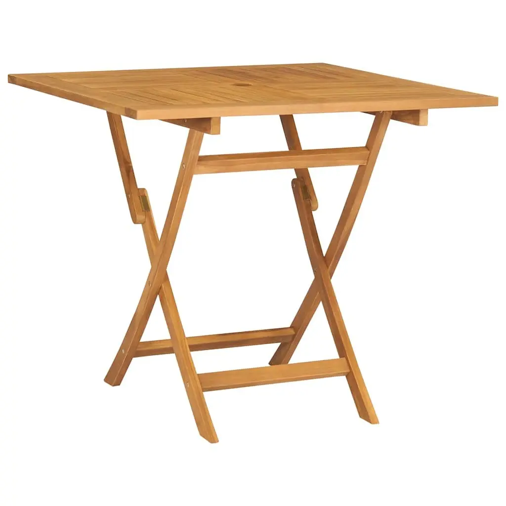 5 Piece Garden Dining Set Outdoor Furniture Foldable Table Chairs Brown