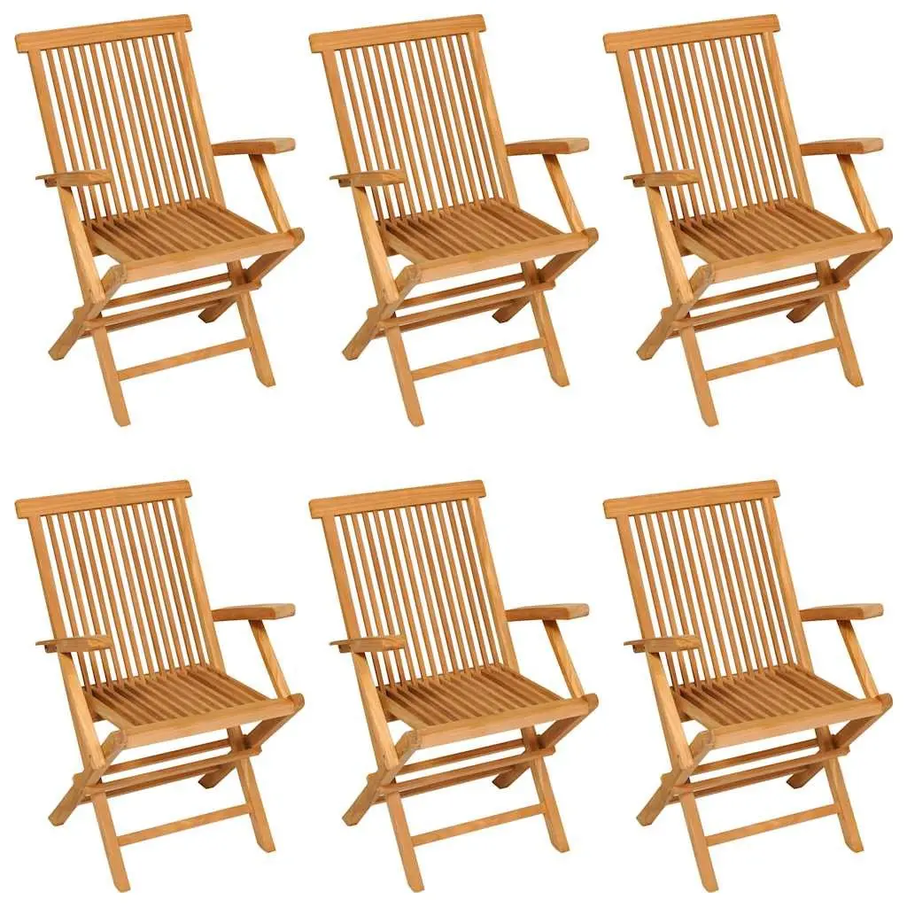 7 Piece Garden Dining Set with Teak Wood