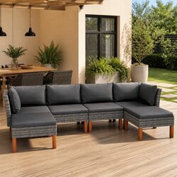 Garden Lounge Set: 6-Piece Outdoor Furniture Specifications