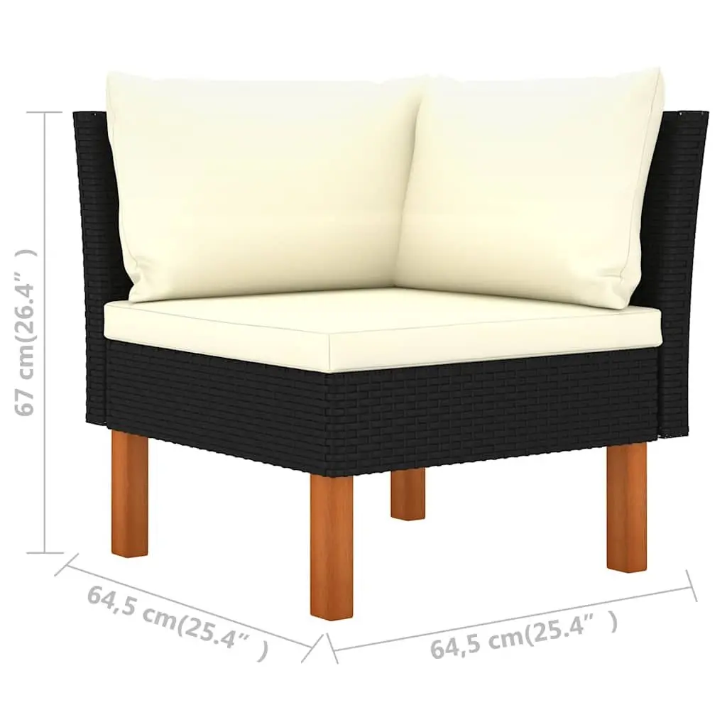 9 Piece Garden Lounge Set with Cushions