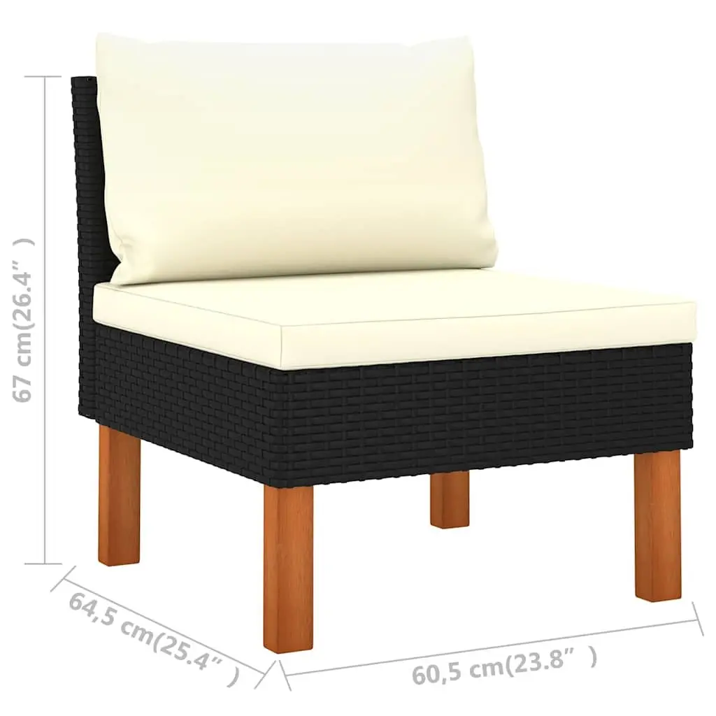 9 Piece Garden Lounge Set with Cushions