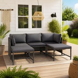 Detailed Specifications of 5-Piece Outdoor Lounge Set