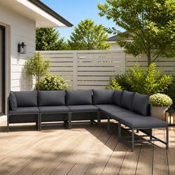 Specifications of 7-Piece Grey Garden Lounge Set