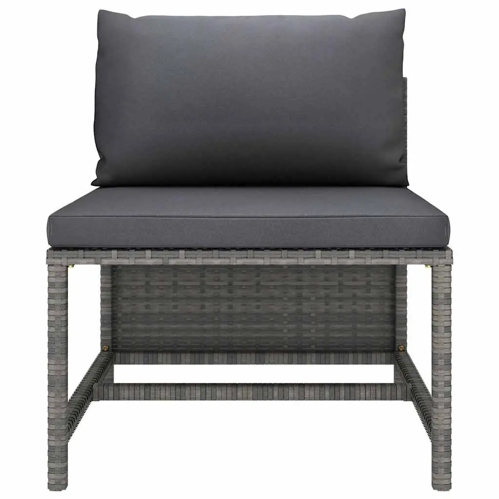 9 Piece Garden Lounge Set Grey