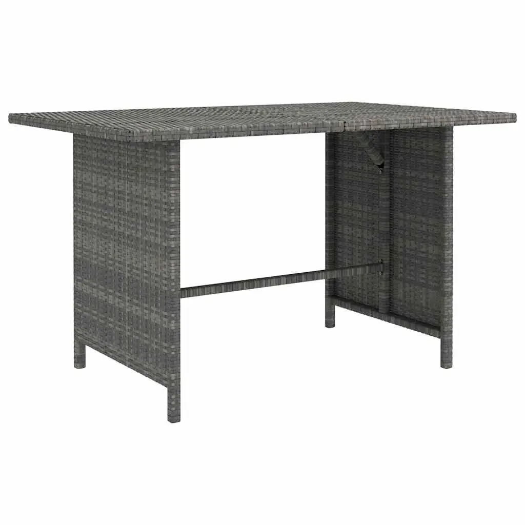 Garden Lounge Set 10 Piece Poly Rattan Outdoor Furniture Grey with Cushions