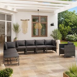 8 Piece Garden Lounge Set: Specifications and Design