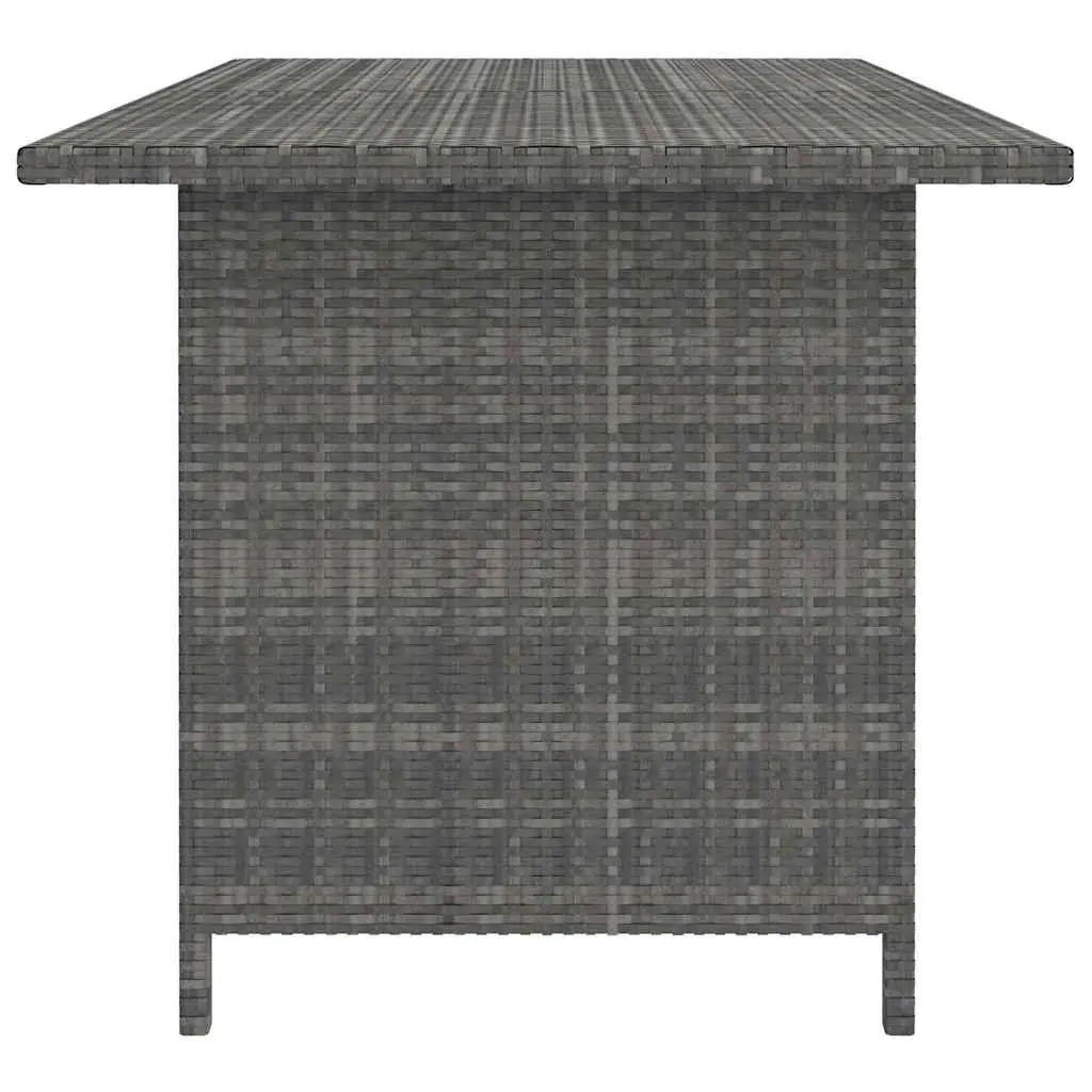 Garden Lounge Set 9 Piece Poly Rattan Outdoor Furniture Grey Cushions Modular