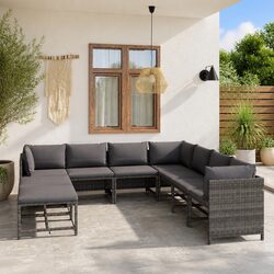 Detailed Specs of 9 Piece Modular Garden Lounge Set
