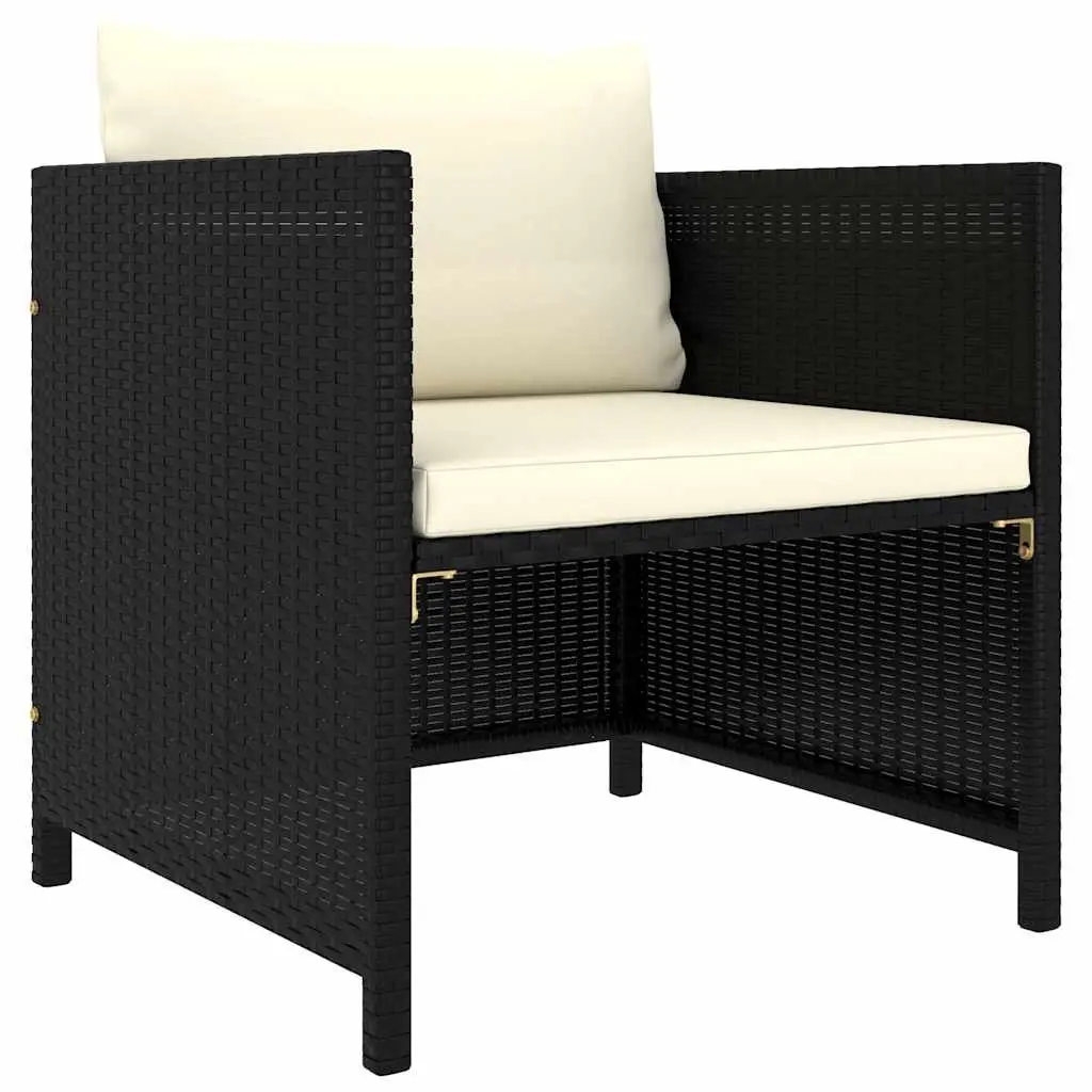 Outdoor Garden Lounge Set 8 Piece Poly Rattan Modular Furniture with Cushions