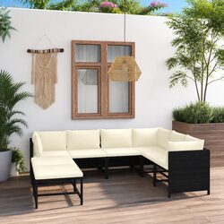 Specifications of 8-Piece Garden Lounge Set with Cushions