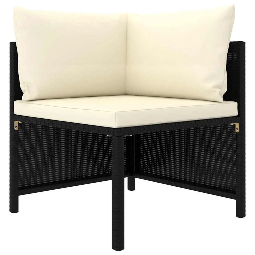 Garden Lounge Set 12 Piece Outdoor Furniture Black for Patio and Garden