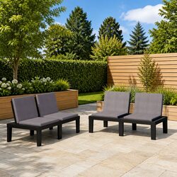 Specifications of Garden Lounge Benches with Cushions