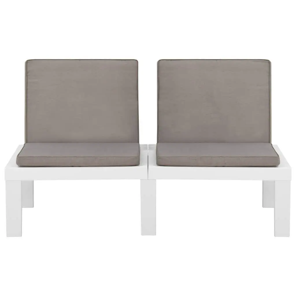 Garden Lounge Set Outdoor Furniture 4 Piece White