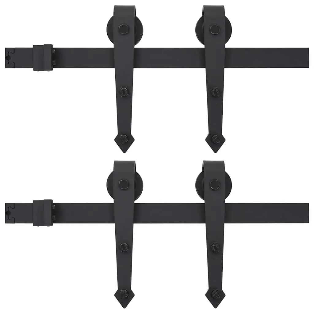200cm Sliding Door Hardware Kit with Durable Steel Components