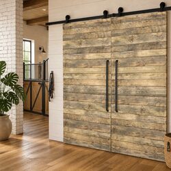 183cm Steel Rail Sliding Door Hardware Kit Specifications