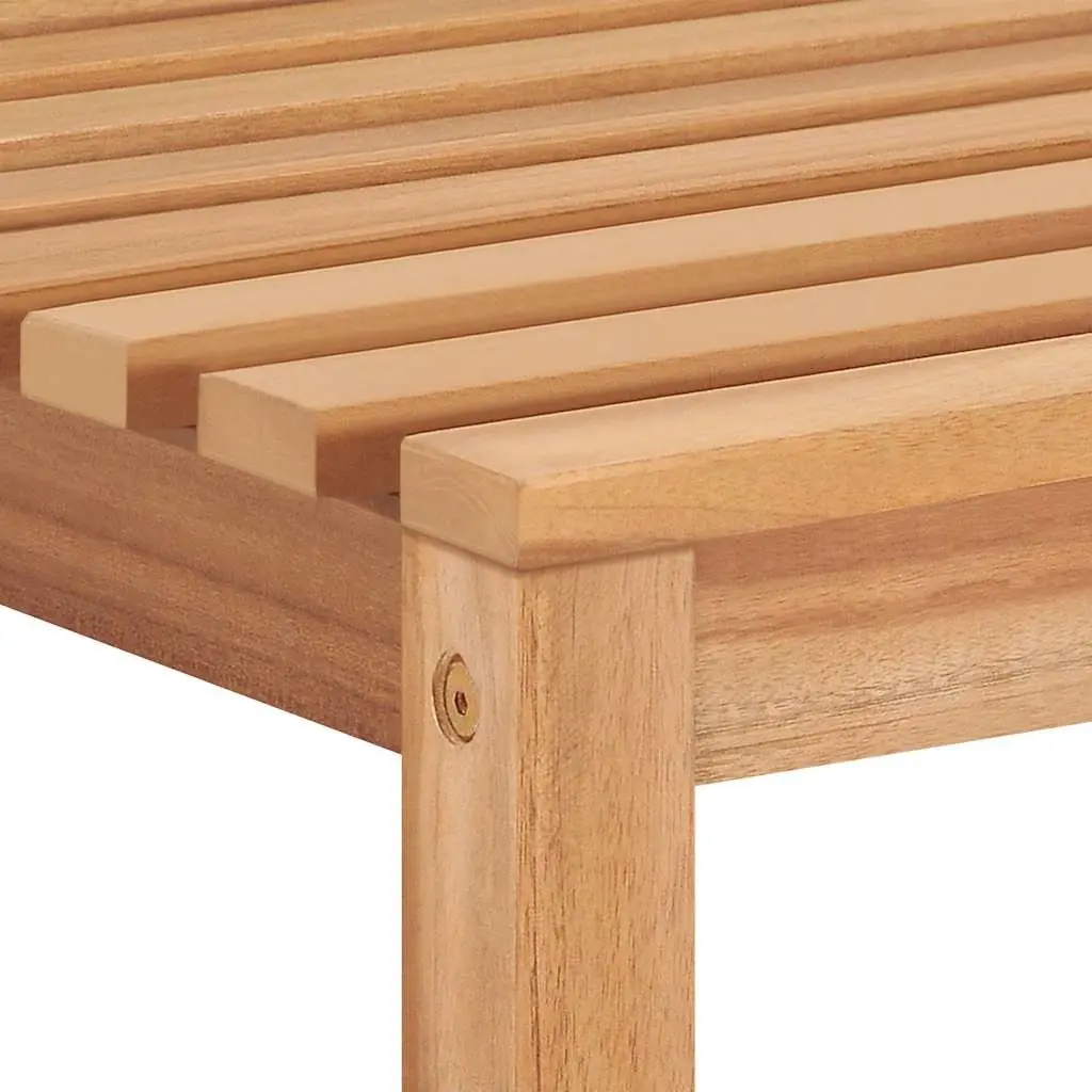 3 Piece Garden Dining Set 80x80 cm Teak Wood Outdoor Furniture Patio Table