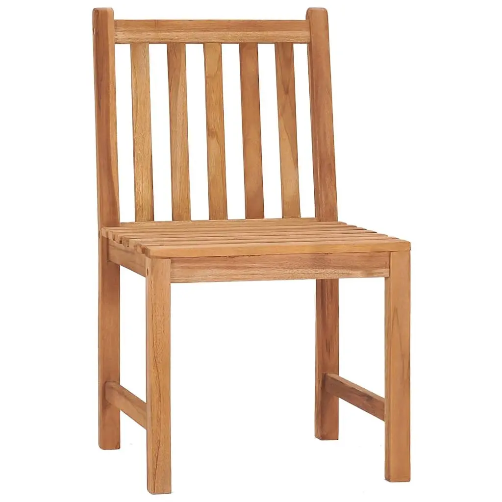 3 Piece Garden Dining Set 80x80 cm Teak Wood Outdoor Furniture Patio Table