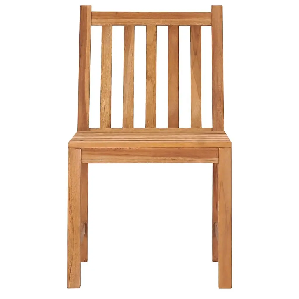 3 Piece Garden Dining Set 80x80 cm Teak Wood Outdoor Furniture Patio Table