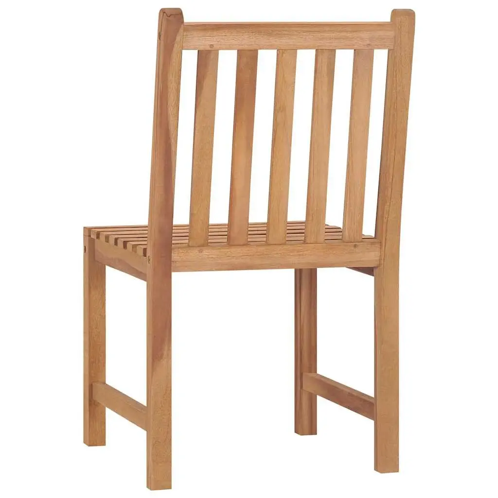 3 Piece Garden Dining Set 80x80 cm Teak Wood Outdoor Furniture Patio Table