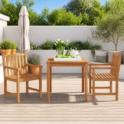 Specifications of 3 Piece Teak Wood Garden Dining Set