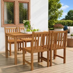 Teak Wood Garden Dining Set: Specs and Features