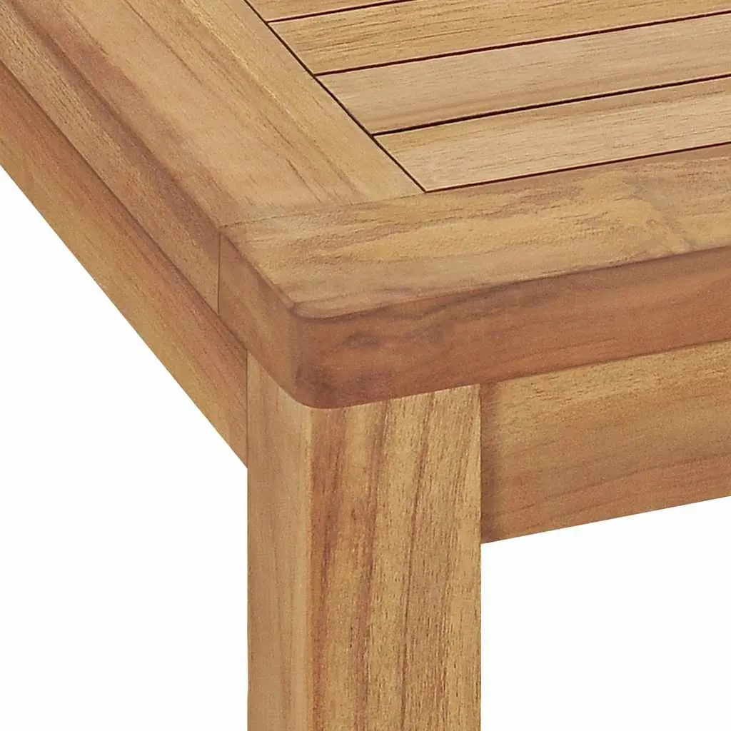 Teak Wood Outdoor Dining Set 7 Piece Table and Chairs for Garden and Patio