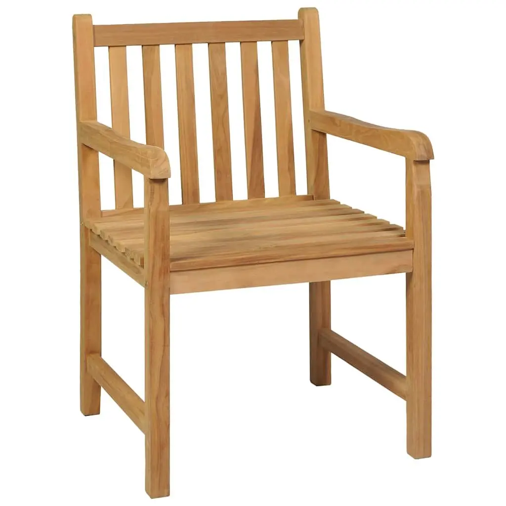Garden Dining Set 9 Piece Outdoor Furniture Table Chairs Teak Wood Brown