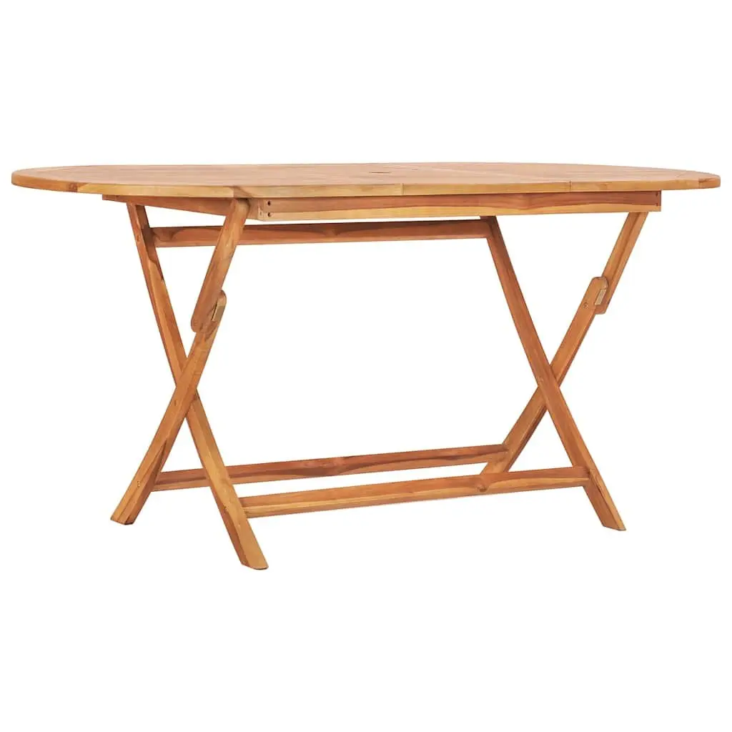 7 Piece Folding Outdoor Dining Set Garden Patio Furniture Teak Wood Table Chairs