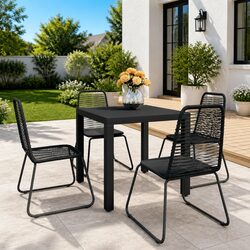 Durable 5 Piece Outdoor Dining Set - Specs Included