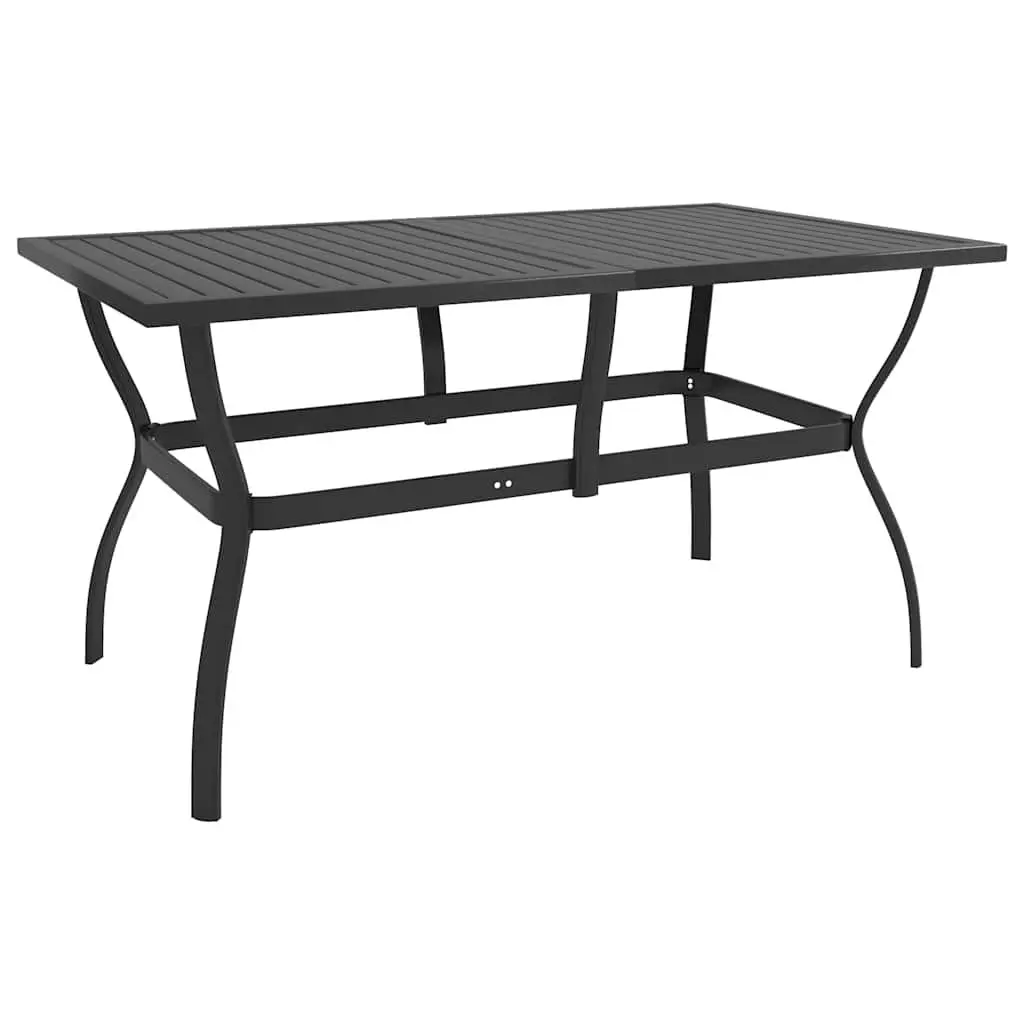 Garden Dining Set 5 Piece Outdoor Table Chair Furniture Grey Steel Textilene