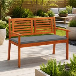 Durable 2-Seater Garden Bench, 120cm Long